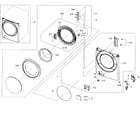 Samsung WF45H6300AG/A2-01 front section diagram