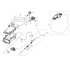 Samsung WF511ABR/XAA-02 housing drawer diagram