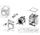 Samsung WF511ABR/XAA-03 main section diagram