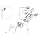 Samsung WF511ABR/XAA-03 drawer diagram