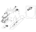 Samsung WF511ABR/XAA-03 housing drawer diagram
