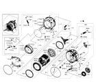 Samsung WF520ABP/XAA-04 tub-drum diagram