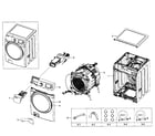 Samsung WF520ABP/XAA-07 main section diagram