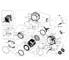 Samsung WF520ABP/XAA-07 tub-drum diagram