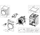 Samsung WF520ABW/XAA-01 main section diagram