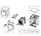 Samsung WF520ABW/XAA-06 main section diagram