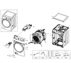 Samsung WF520ABW/XAA-07 main section diagram