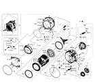 Samsung WF520ABW/XAA-07 tub-drum diagram
