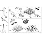 Bosch SHX57C05UC/36 racks diagram