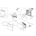 Samsung DW80H9950US/AA-01 door diagram