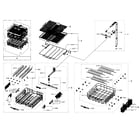 Samsung DW80H9950US/AA-01 baskets diagram