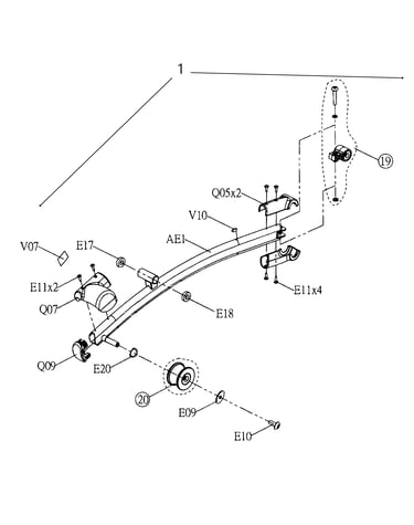 L-pedal arm set