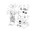 Samsung RFG293HARS/XAA-03 cabinet diagram