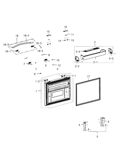 Freezer door