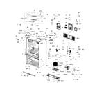 Samsung RFG293HAPN/XAA-01 cabinet diagram