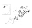 Samsung WF448AAP/XAA-08 drawer section diagram