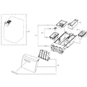 Samsung WF448AAP/XAA-08 drawer section diagram