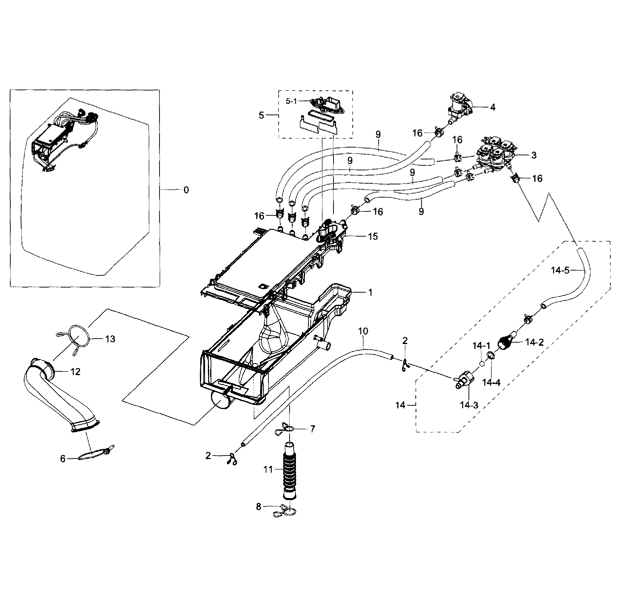 Drawer housing