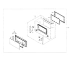Samsung MC12J8035CT/AA-00 door section diagram