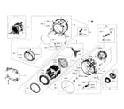 Samsung WF45H6100AP/A2-01 tub/drum section diagram