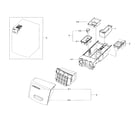 Samsung WF45H6300AW/A2-01 drawer section diagram