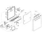 Bosch SHP68TL5UC/07 door section diagram