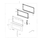 Samsung ME18H704SFG/AA-00 door section diagram