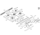 Bosch HGI8054UC/02 top section diagram