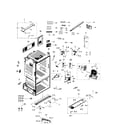 Samsung RF263TEAESG/AA-00 cabinet diagram