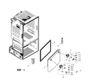 Samsung RF263TEAESG/AA-00 freezer door diagram