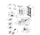 Samsung RS267TDRS/XAA-01 fridge diagram