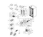Samsung RS267TDRS/XAA-02 fridge diagram