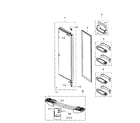 Samsung RS267TDRS/XAA-02 fridge door diagram