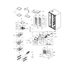 Samsung RS267TDRS/XAA-03 fridge diagram