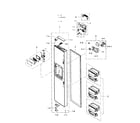 Samsung RS267TDRS/XAA-03 freezer door diagram