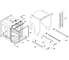 Bosch SHE68T52UC/07 cabinet section diagram