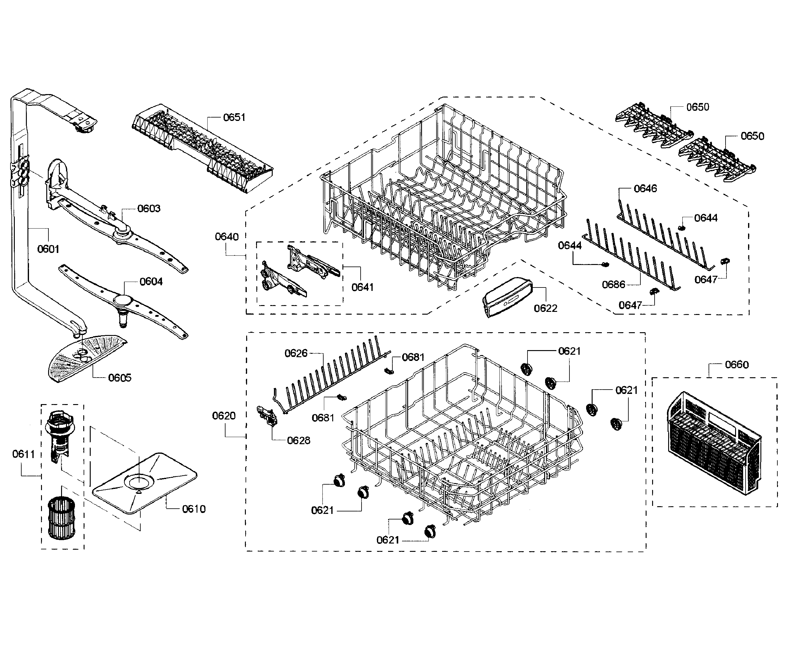 Racks section