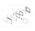 Samsung NE59J7650WS/AA-01 door section diagram