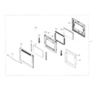 Samsung NE59J7650WS/AA-03 door section diagram