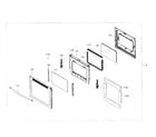 Samsung NE59J7750WS/AA-03 door section diagram