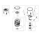 Samsung WA456DRHDWR/AA-05 tub section diagram