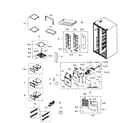 Samsung RS267TDRS/XAA-00 fridge diagram