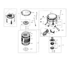 Samsung WA56H9000AP/A2-01 tub parts diagram