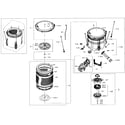 Samsung WA56H9000AW/A2-01 tub parts diagram
