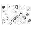 Samsung WF56H9100AG/A2-01 tub parts diagram