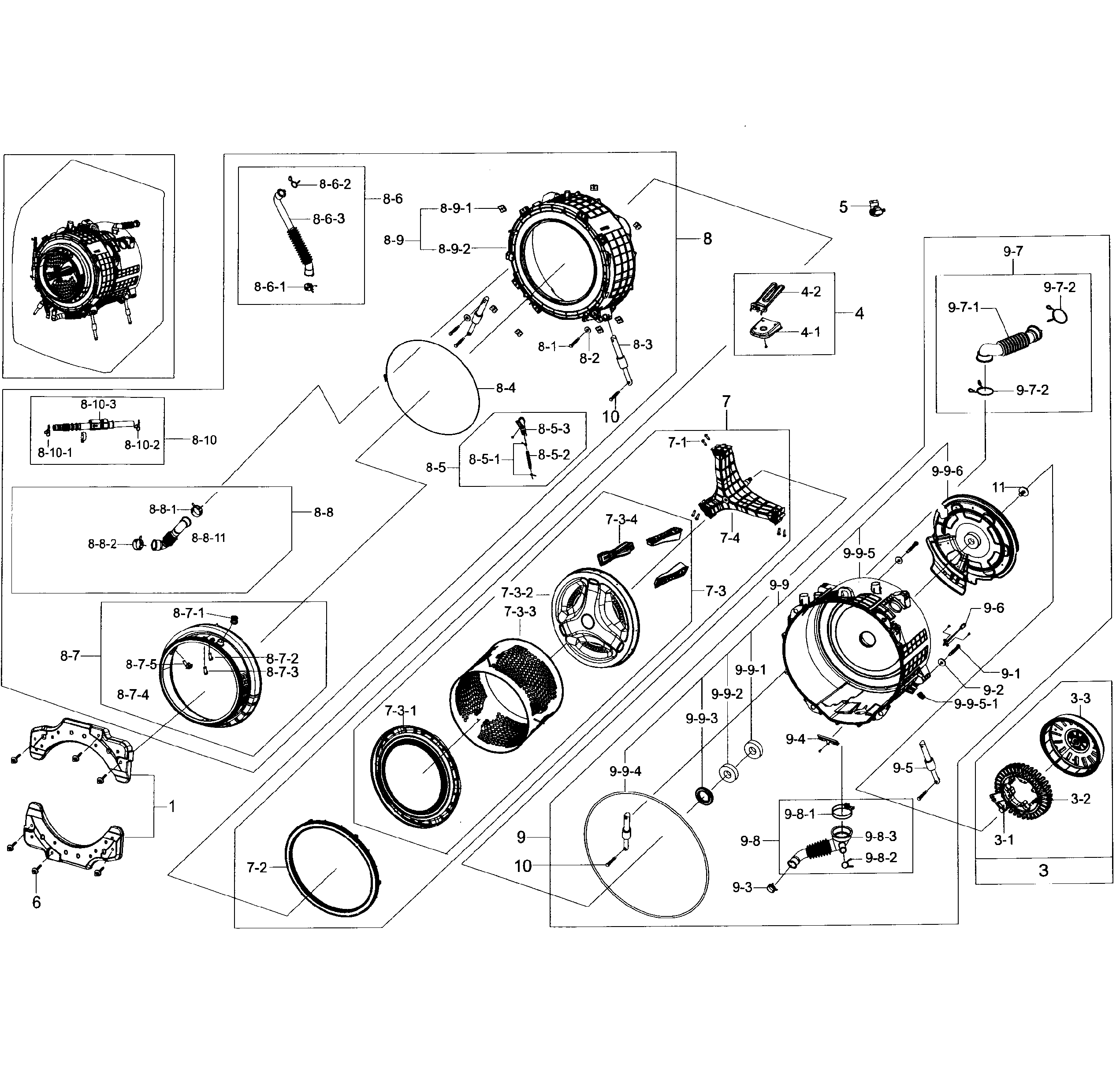 Tub parts