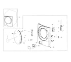 Samsung WF56H9100AW/A2-01 front-door diagram
