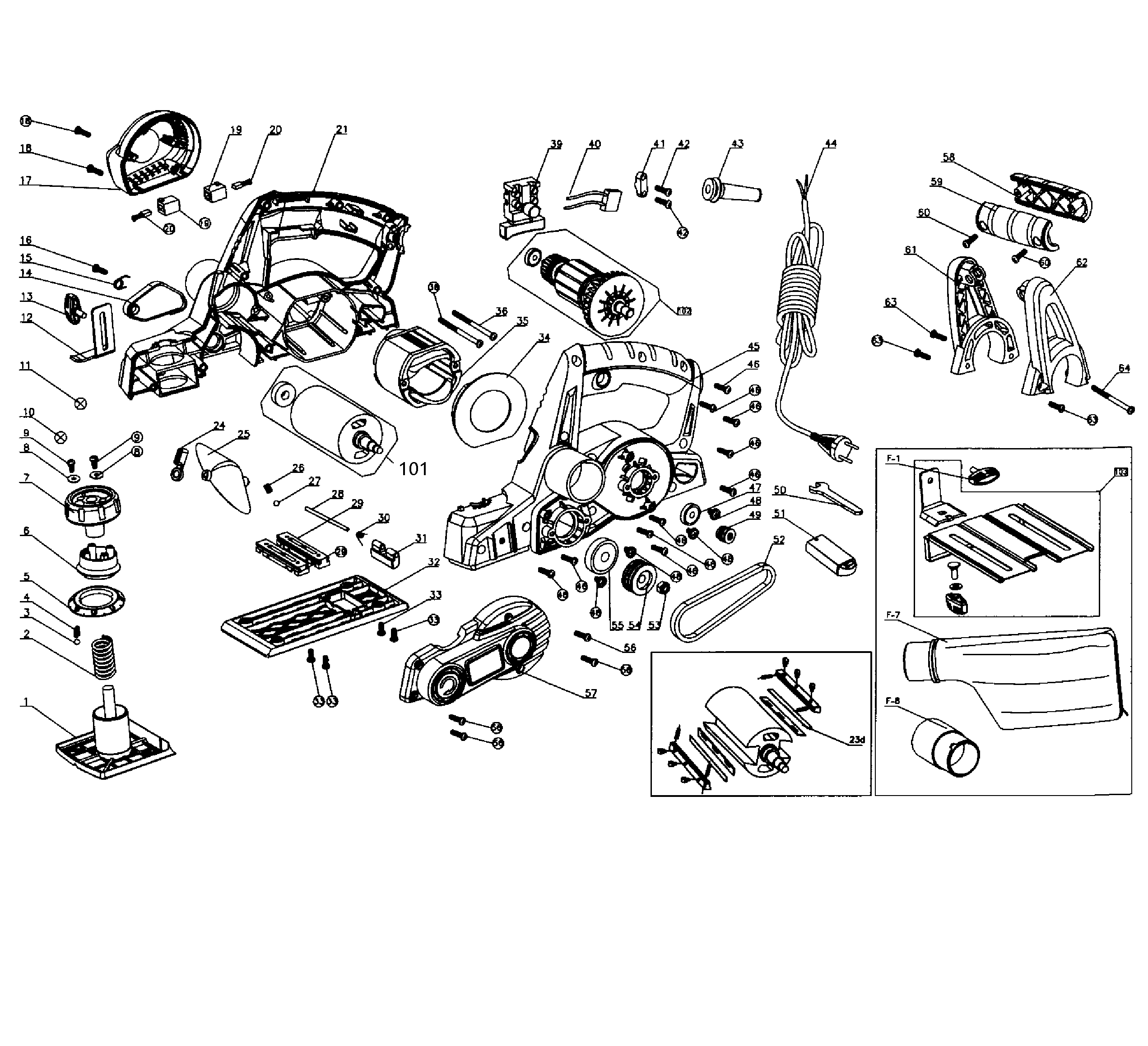 Planer parts