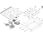 Bosch HEI8054U/02 cooktop diagram
