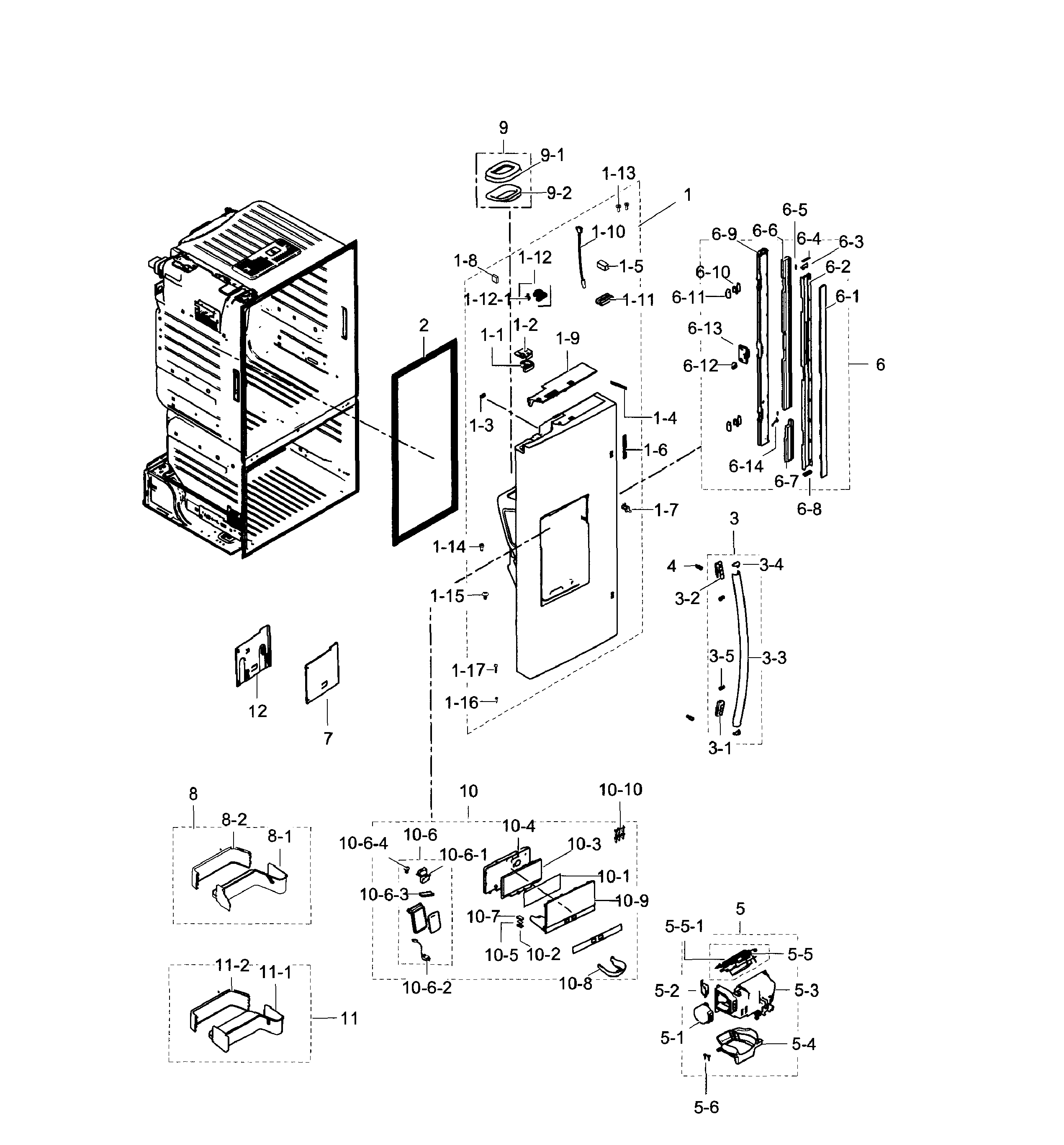 Fridge door l